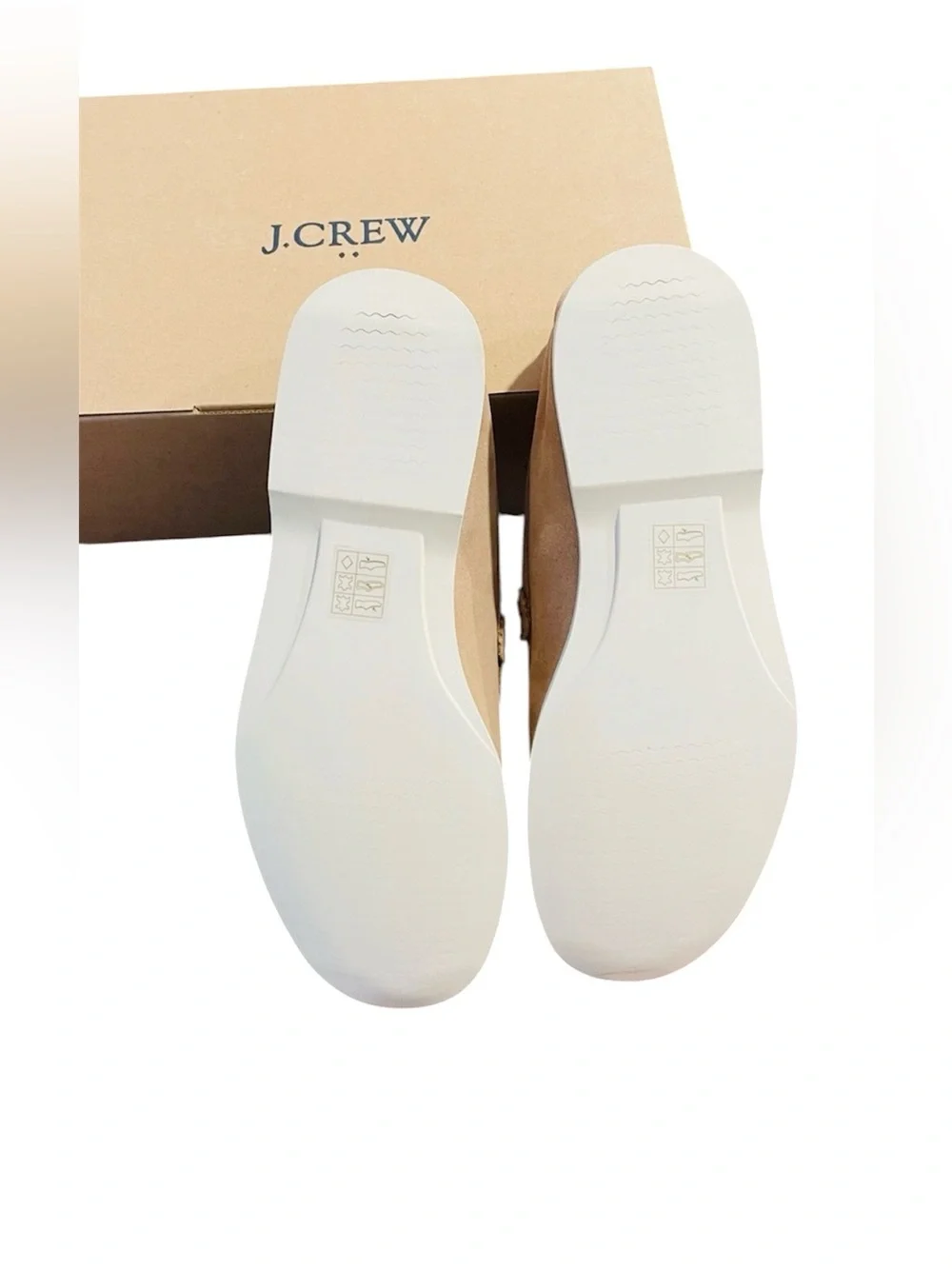 J. Crew Men's Light Tan Suede Slip-On Loafers